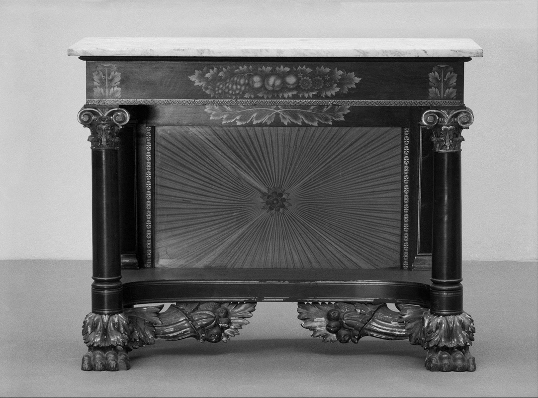 Photograph of an American Empire pier table B, Metropolitan Museum of Art, 60.29.2a,b.