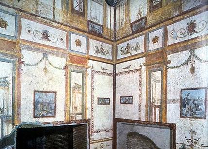 Frescoed room in the Domus Aurea.