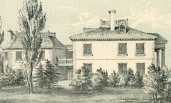 Eliza Jumel's home, The Jumel Mansion, in 1854.