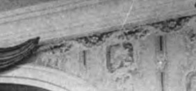 Detail of the wallpaper at the Morris-Jumel Mansion in an 1887 photograph.